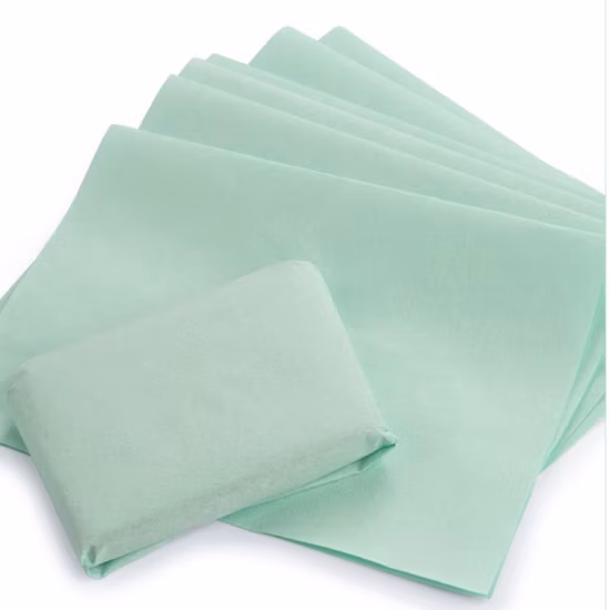 Sterilization Medical Coated Crepe Wrapping Paper Green Disposable Professional Equipment
