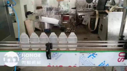 une série d'équipements de remplissage et de scellement d'eau de Javel désinfectant liquide de stérilisation d'huile de machine liquide