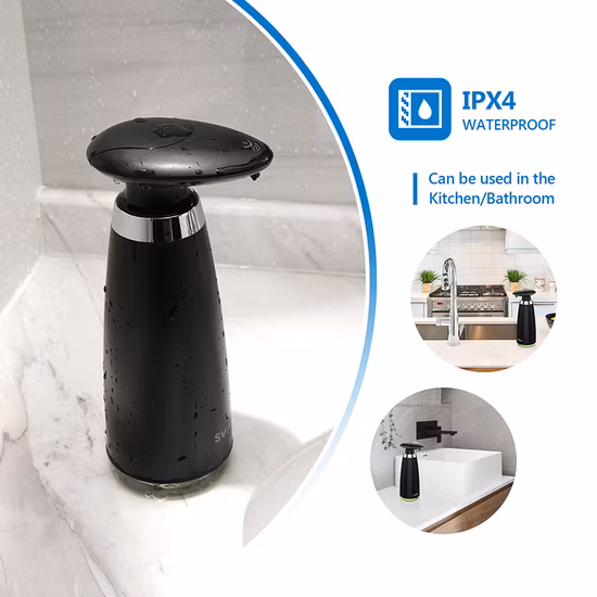 Distributeur automatique de table de savon liquide en plastique ABS